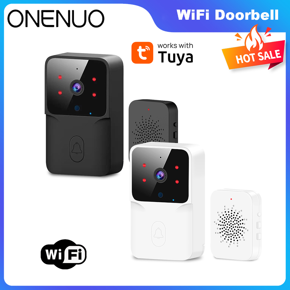 Home Security Front Door Camera - Tuya wi fi vídeo campainha sem