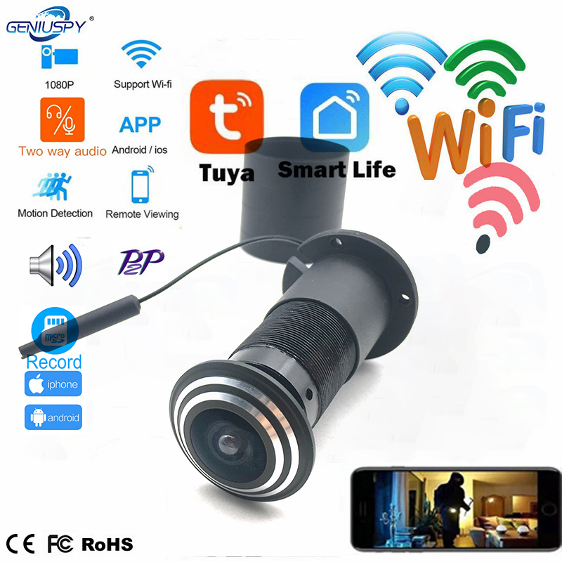 Mini câmera olho para porta, 1 - Home Security Front Door Camera avaliação e preço