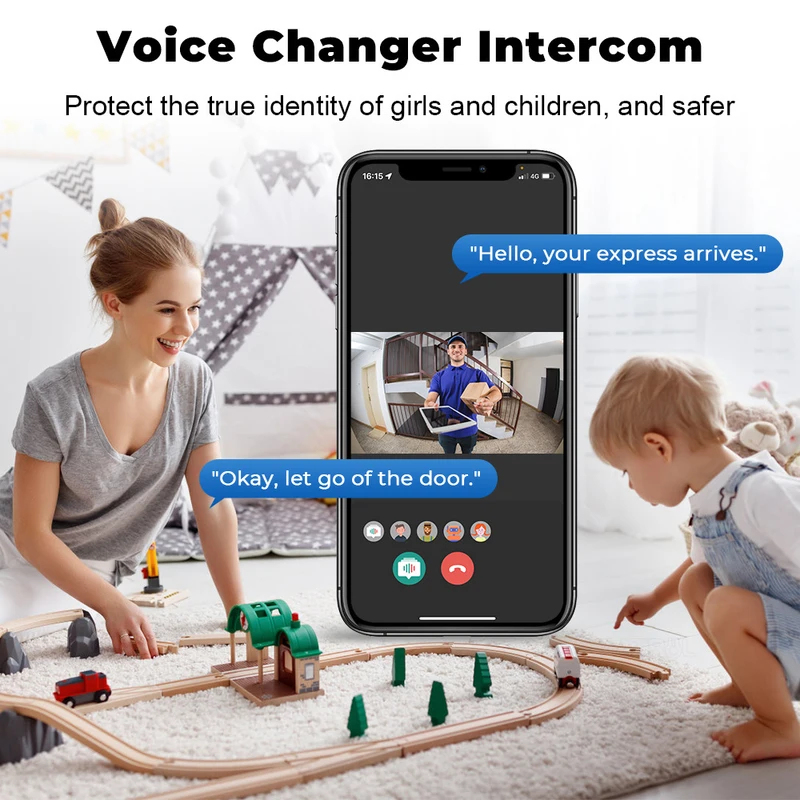 Campainha de Vídeo WiFi Tuya c - Home Security Front Door Camera avaliação e preço