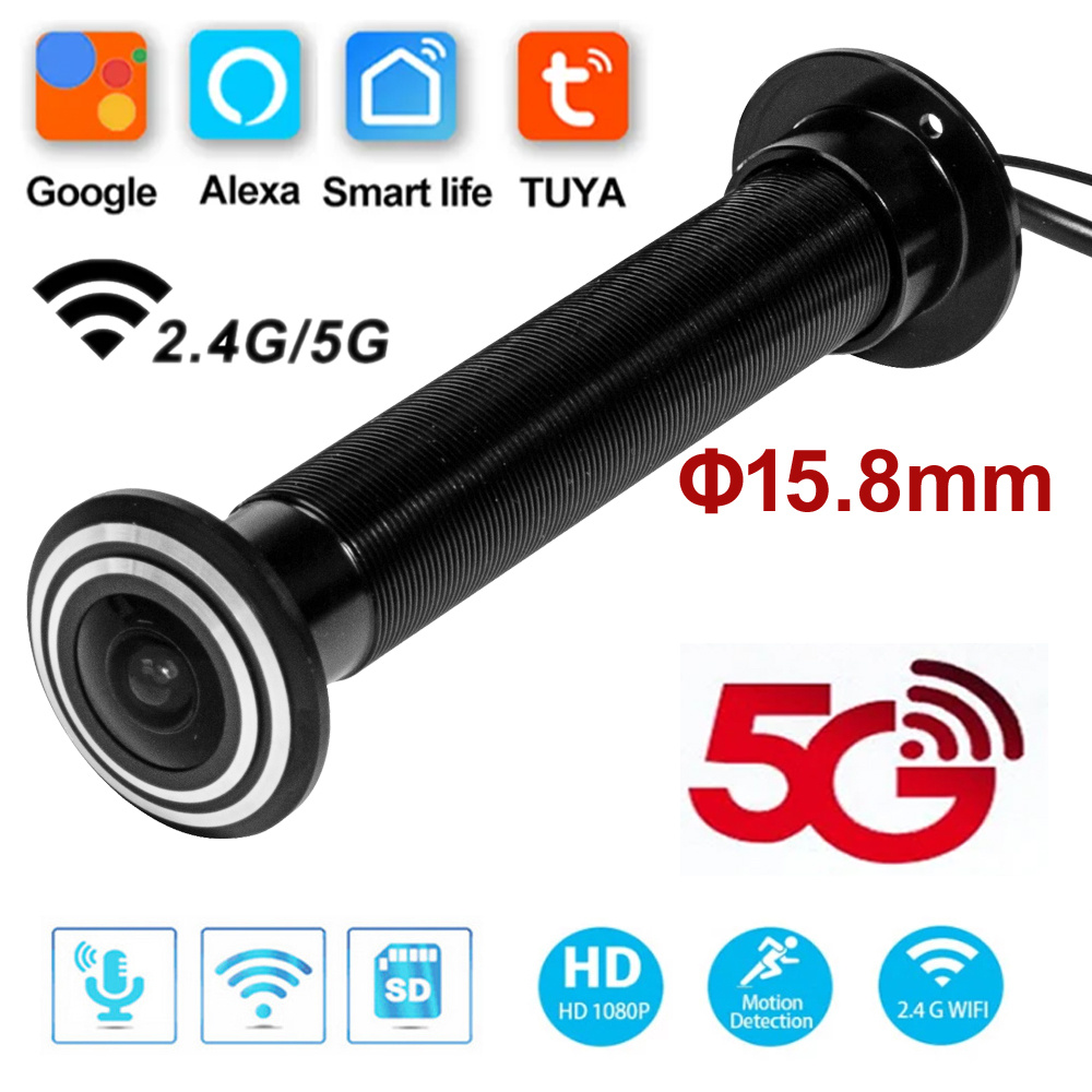 5g 2.4g wifi 16mm tuya wifi po - Home Security Front Door Camera avaliação e preço