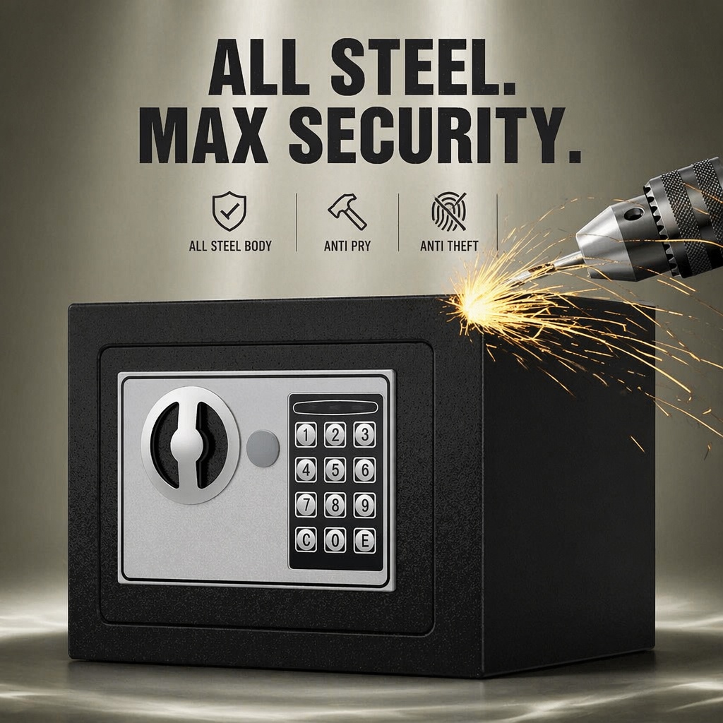 Cofre Eletrônico Digital de Aç - Home Security Items avaliação e preço